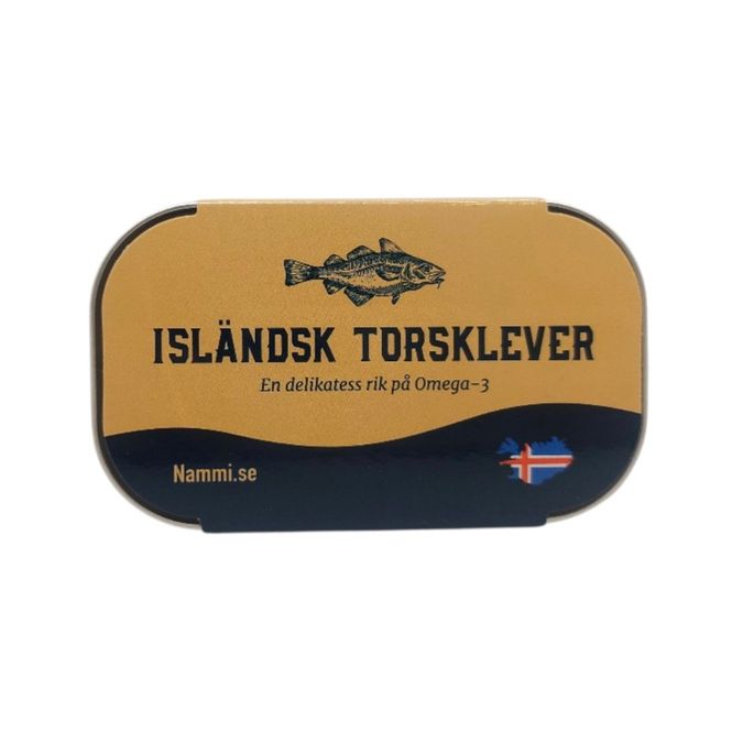 Huvudbild Isländsk Torsklever 120gr Nammi